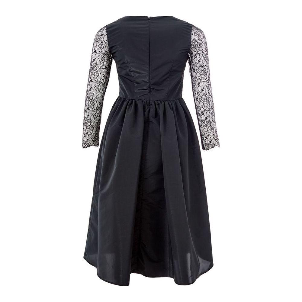 Lardini Black Polyester Cocktail Dress Lardini