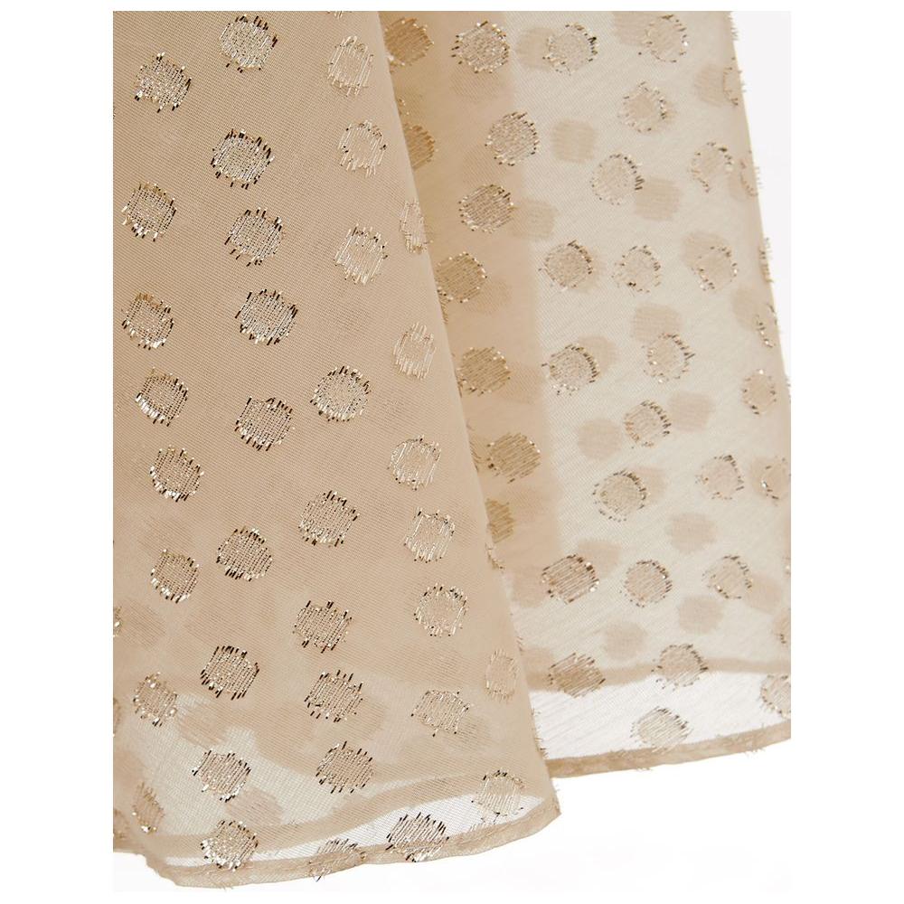 Lardini Beige Cotton Cocktail Dress Lardini