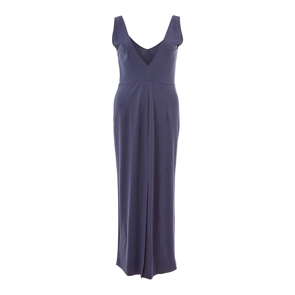 Lardini Blue Viscose Casual Dress Lardini