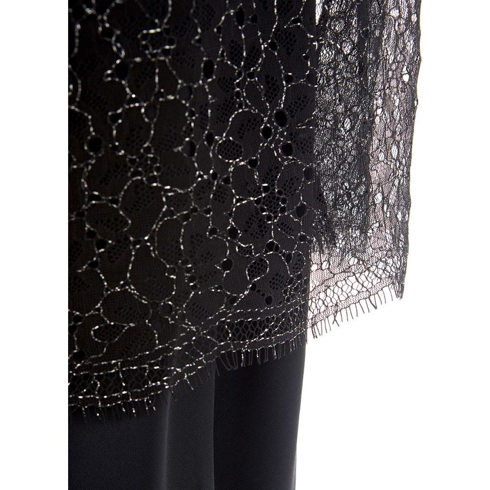 Lardini Black Nylon Casual Dress