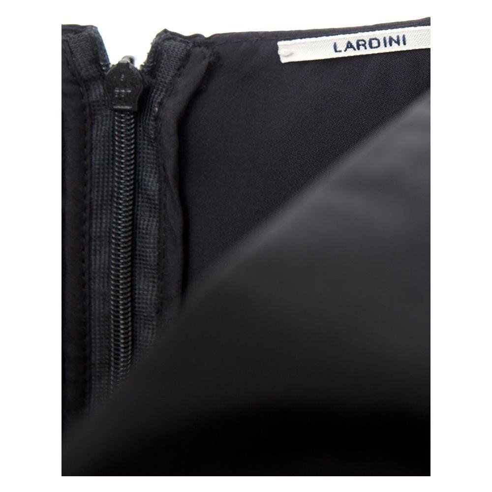 Lardini Black Polyester Cocktail Dress Lardini