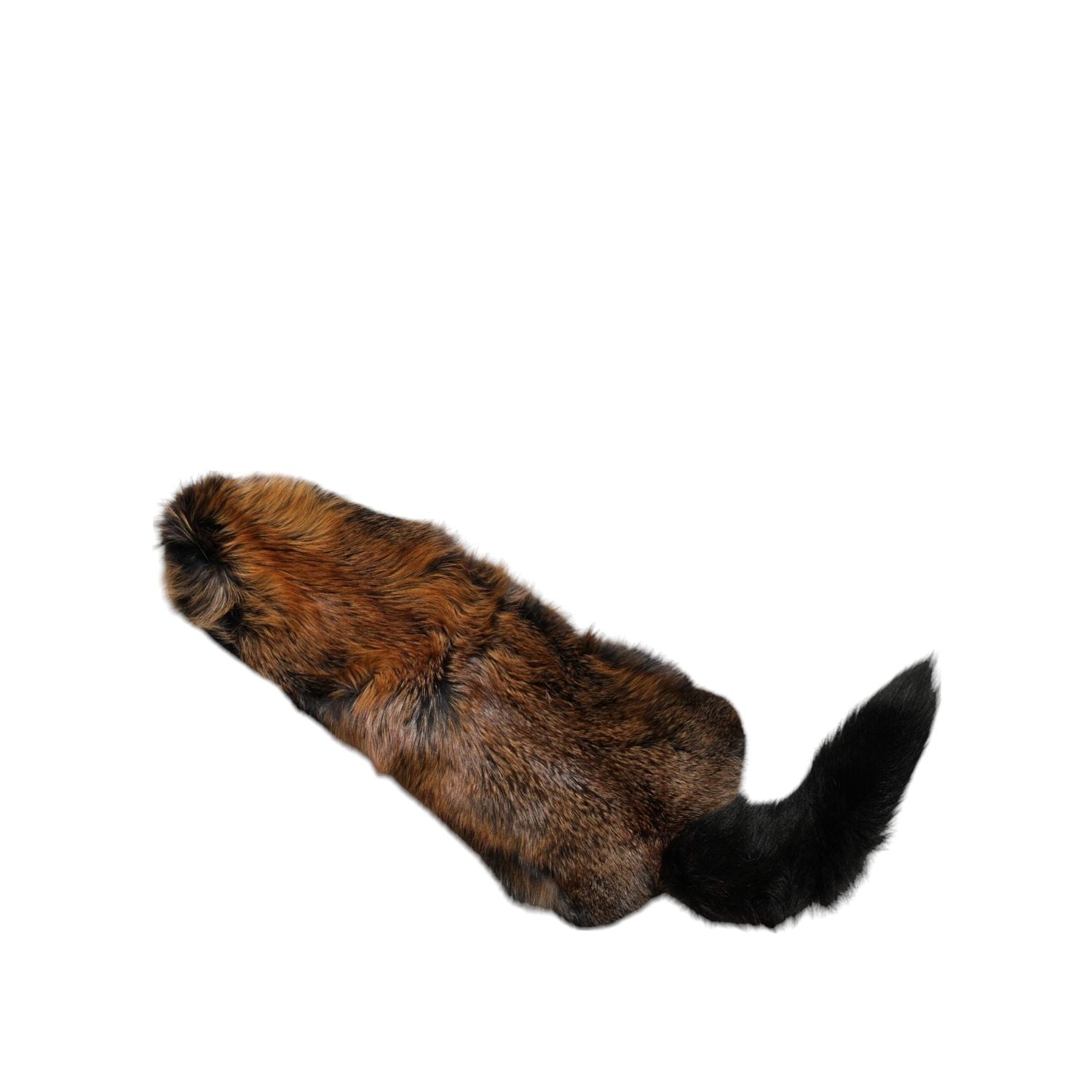 Dolce & Gabbana Brown Red Fox Fur Neck Warmer Winter Scarf