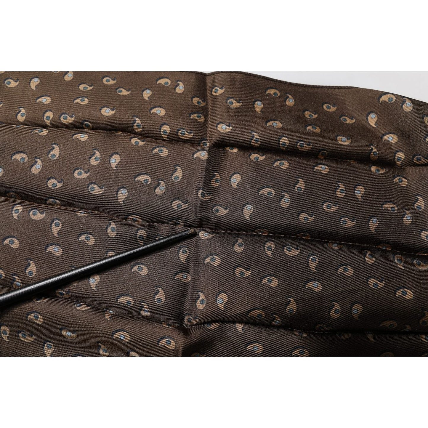 Dolce & Gabbana Brown Fantasy Silk Neck Wrap Shawl Scarf