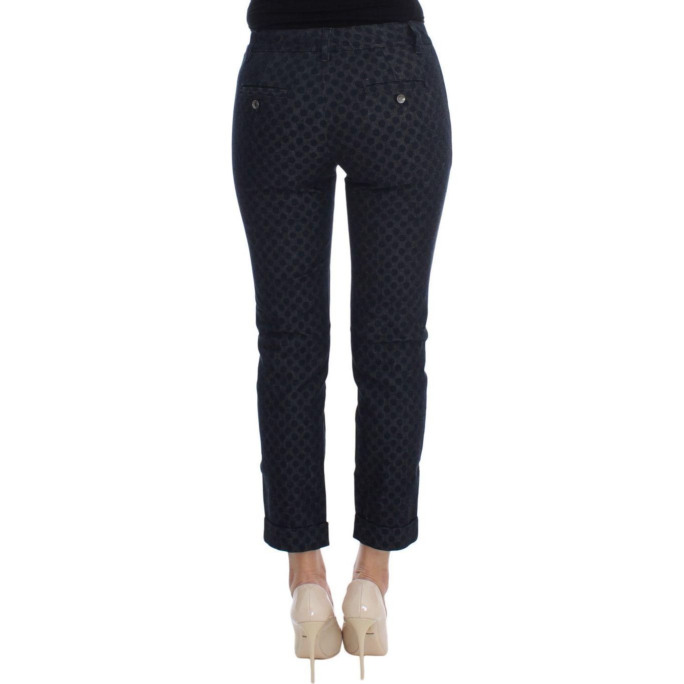 Dolce & Gabbana Polka Dotted Slim Capris Jeans