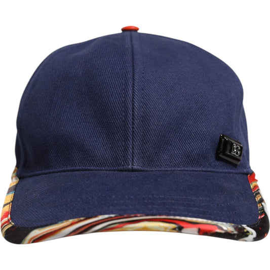 Dolce & Gabbana Blue Cotton 6 Panels Baseball Cap 1728,58 cm|M,67345645728,Accessories,Blue,Dolce & Gabbana,Hats & Caps - Men - Accessories,Material: 65% Cotton 30% Polyester 5% Calf Leather,Men,Men - Accessories,New with tags HAT9765-58