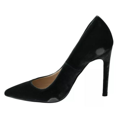 Ovyé Gray Velvet Dress Stiletto Pumps Shoes Ovyé