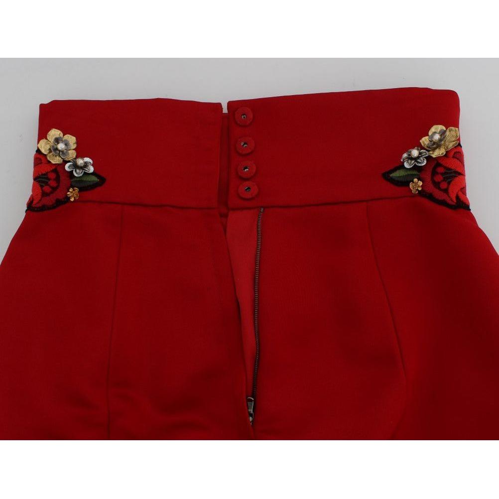 Dolce & Gabbana Enchanted Sicily Crystal-Embellished Silk Shorts Dolce & Gabbana