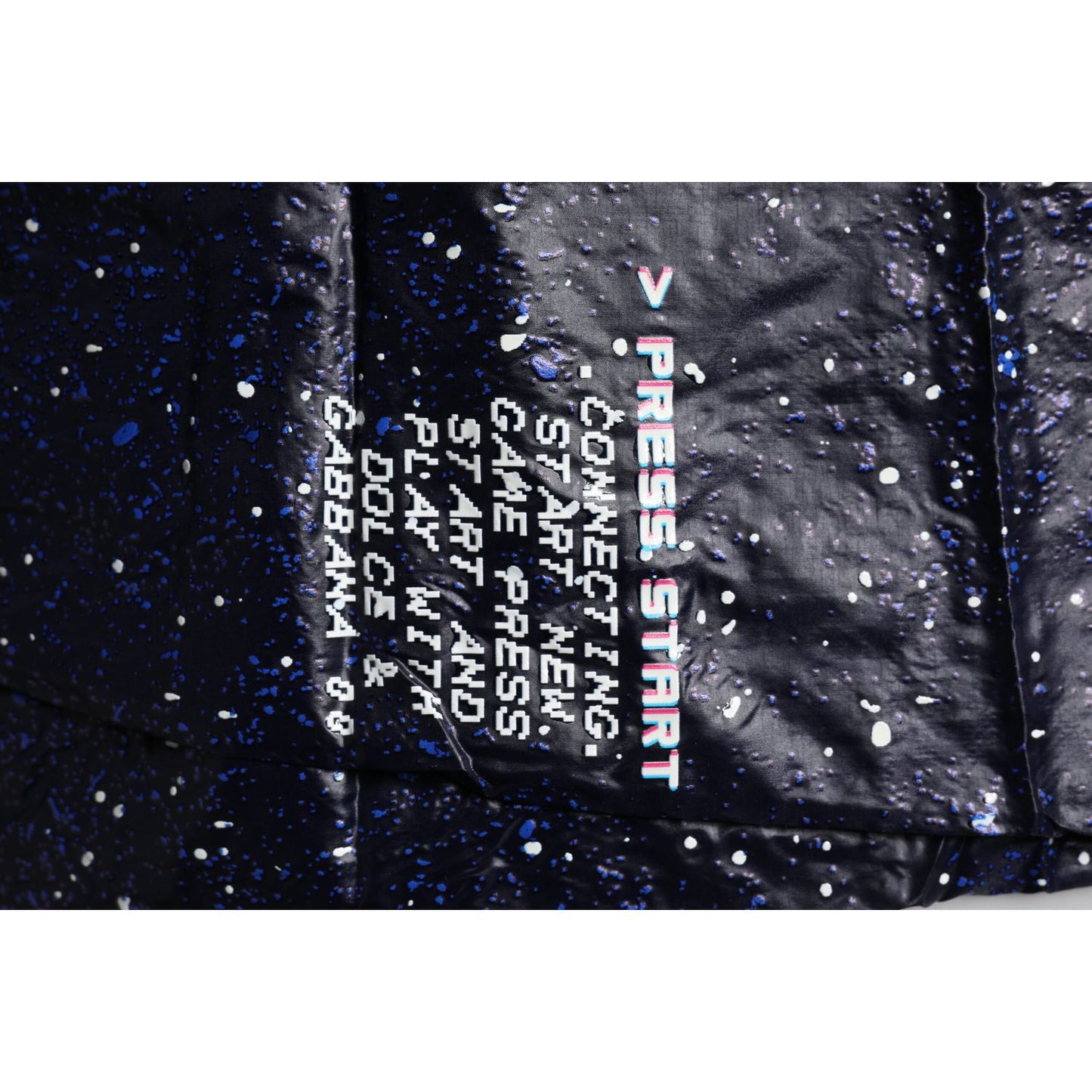 Dolce & Gabbana Dark Blue DG Game Print Cotton Jogger Pants