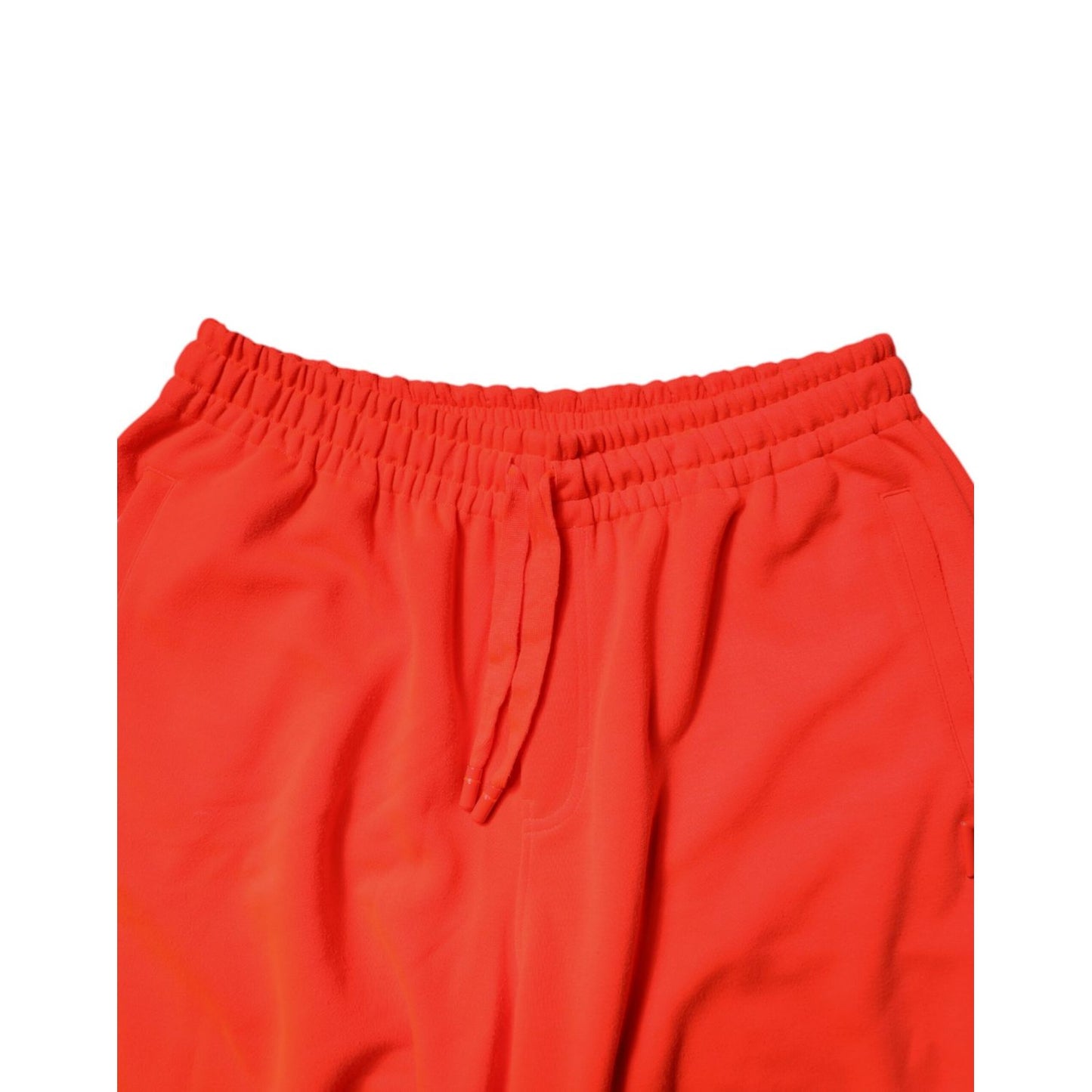 Dolce & Gabbana Red Polyester Mid Waist Men Bermuda Shorts