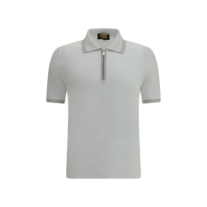 Svevo White Cotton Polo Shirt Svevo