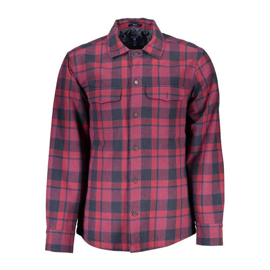 Gant Purple Cotton Men Shirt Gant Dim Gray