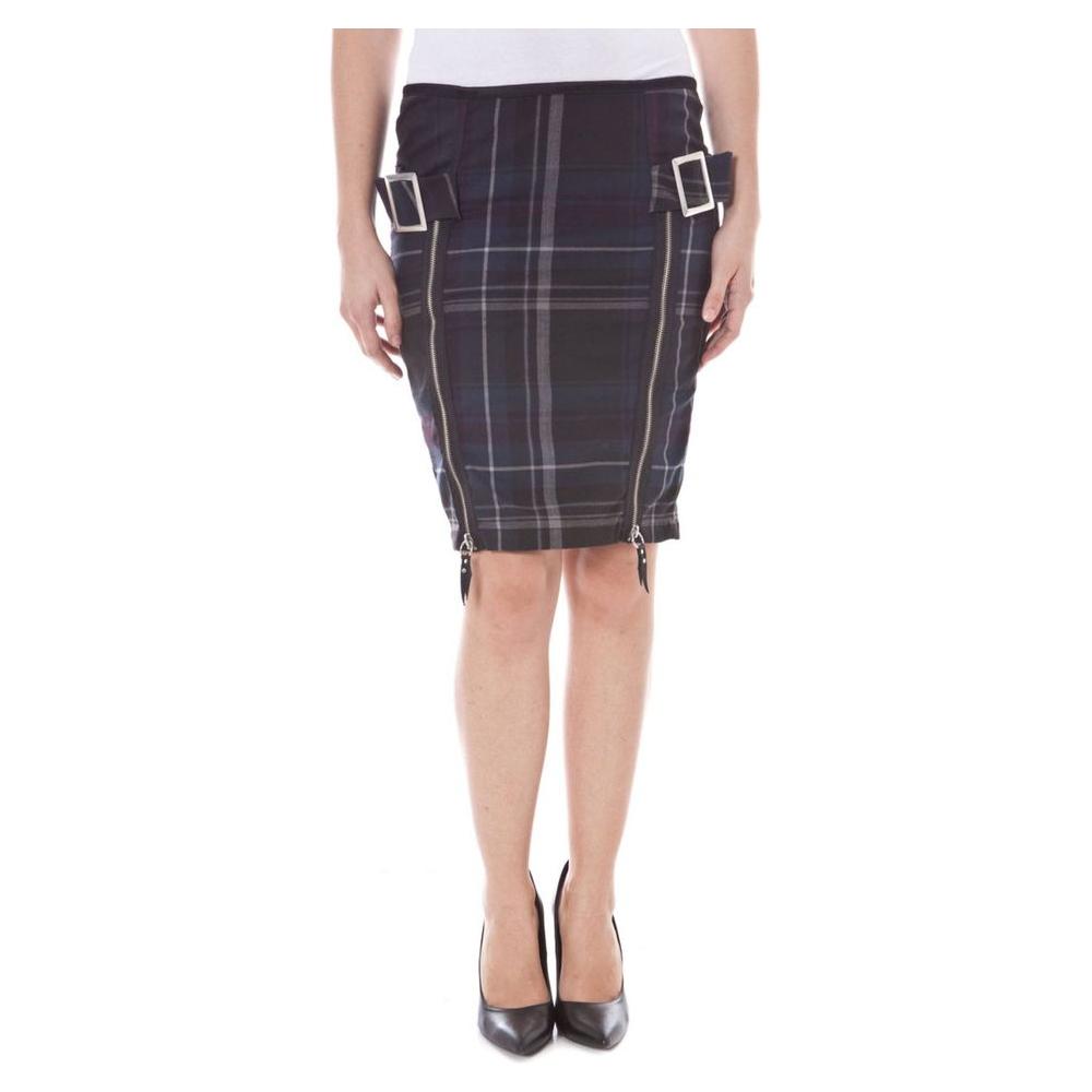 Datch Blu Polyester Women Skirt Datch