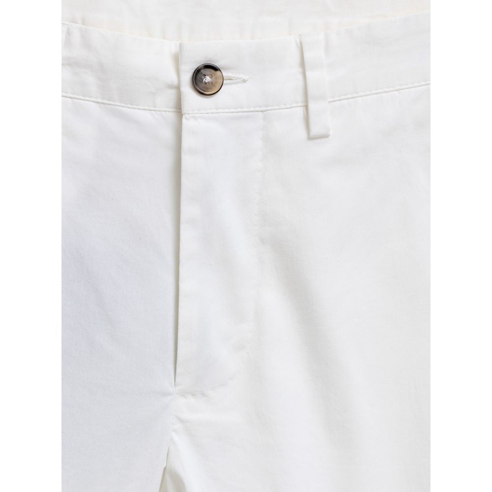 Dolce & Gabbana White Cotton Bermuda Shorts