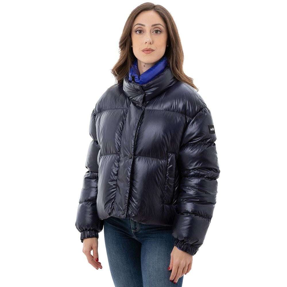 Add Blue Polyamide Full-Length Jacket Add