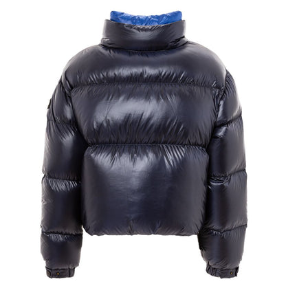 Add Blue Polyamide Full-Length Jacket Add