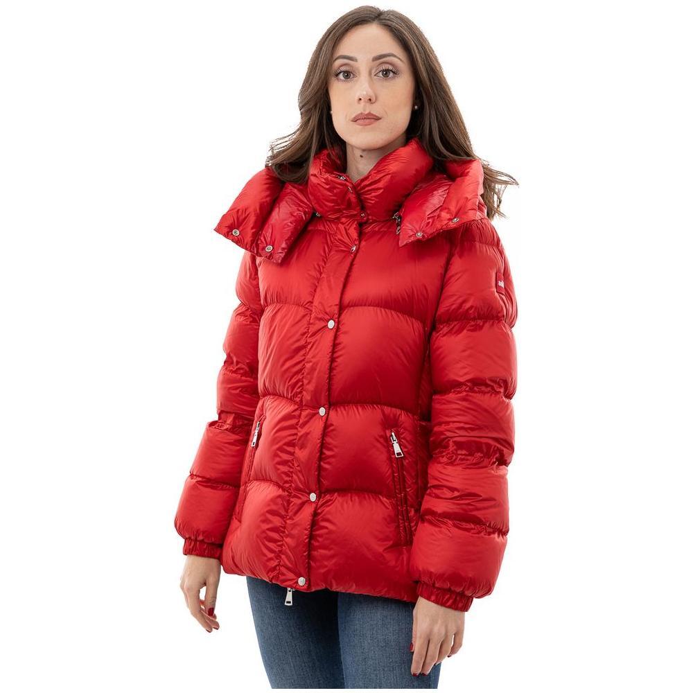 Add Red Polyamide Full-Length Jacket Add
