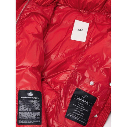 Add Red Polyamide Full-Length Jacket Add