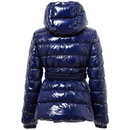 Herno Blue Polyamide Coat Herno