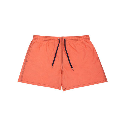 Malo Orange Polyester Swim Shorts Malo
