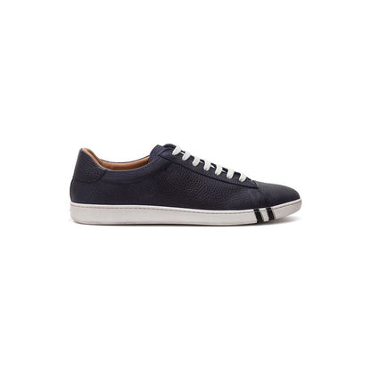 Bally Blue Leather Low Top Sneakers Bally