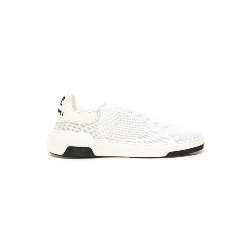 Casadei White Leather Athletic Sneakers Casadei