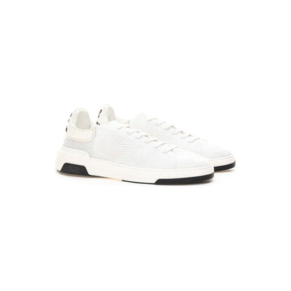 Casadei White Leather Athletic Sneakers Casadei