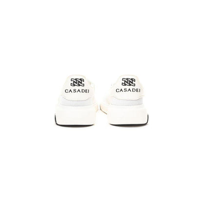 Casadei White Leather Athletic Sneakers Casadei