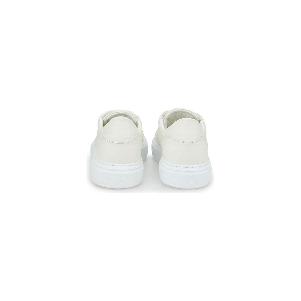 Casadei White Leather Athletic Sneakers Casadei