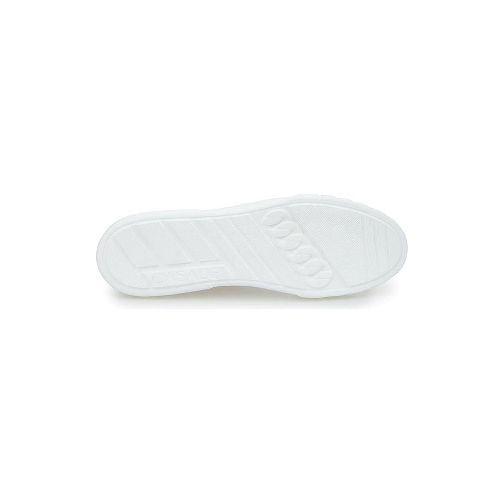 Casadei White Leather Athletic Sneakers Casadei