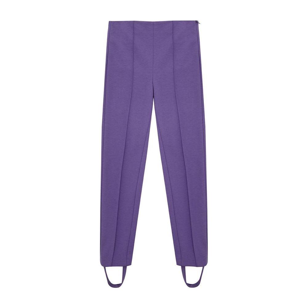 Lardini Purple Viscose Athletic Pants Lardini