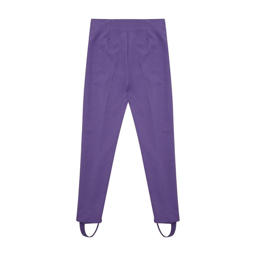 Lardini Purple Viscose Athletic Pants Lardini