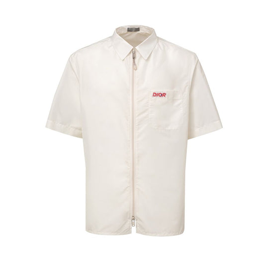 Dior White Polyester Shortsleeve Shirt Dior