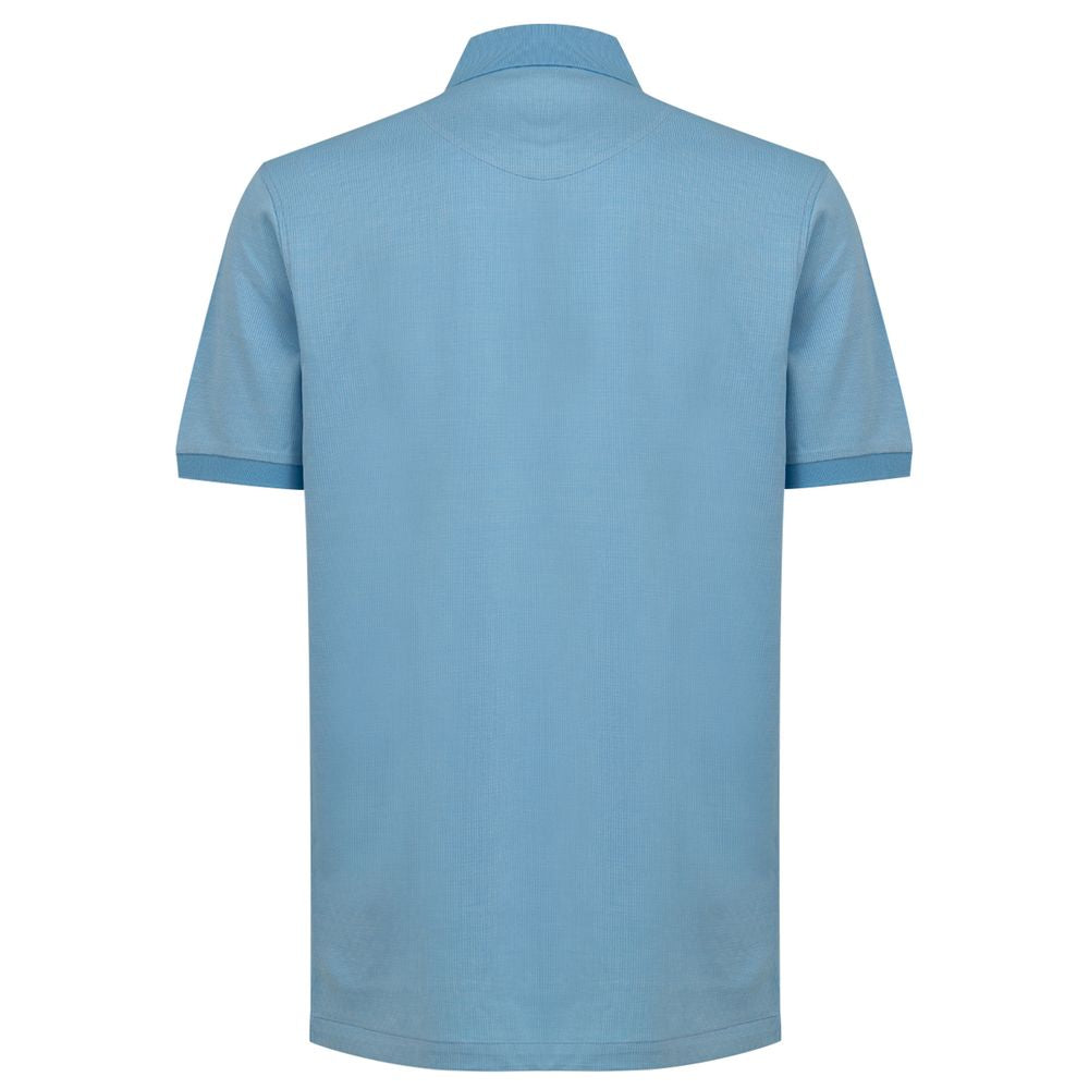 Dunhill Blue Cotton Polo Shirt Dunhill