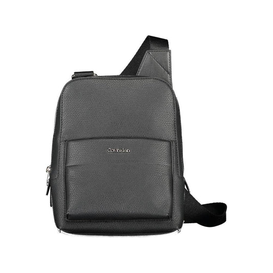 Calvin Klein Black Polyester Men Shoulder Bag Calvin Klein Dark Slate Gray