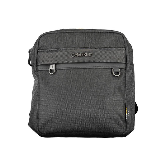 Calvin Klein Black Polyester Men Shoulder Bag Calvin Klein Dark Slate Gray