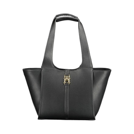 Tommy Hilfiger Black Polyethylene Women Handbag Tommy Hilfiger Dark Slate Gray