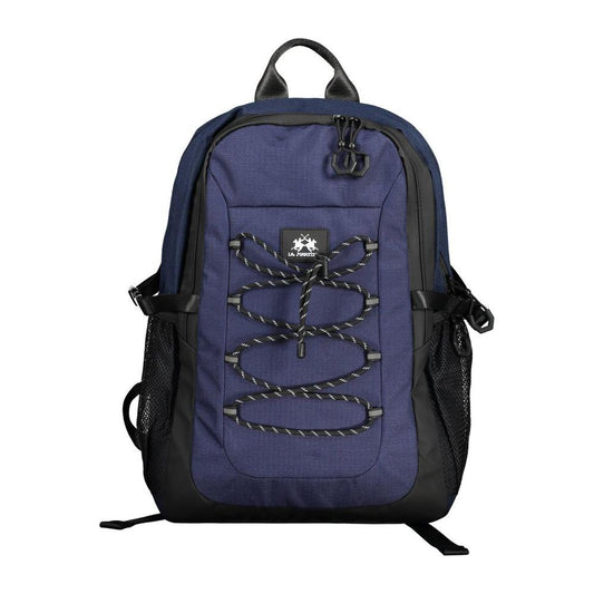 La Martina Blue Polyester Men Backpack La Martina Dark Slate Gray