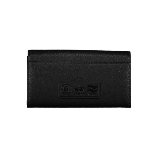 La Martina Black Polyethylene Women Wallet La Martina Black