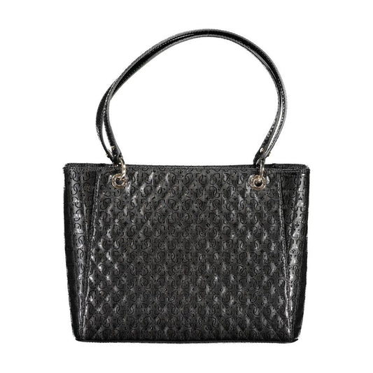Guess Jeans Black Polyethylene Handbag Guess Jeans Dark Slate Gray