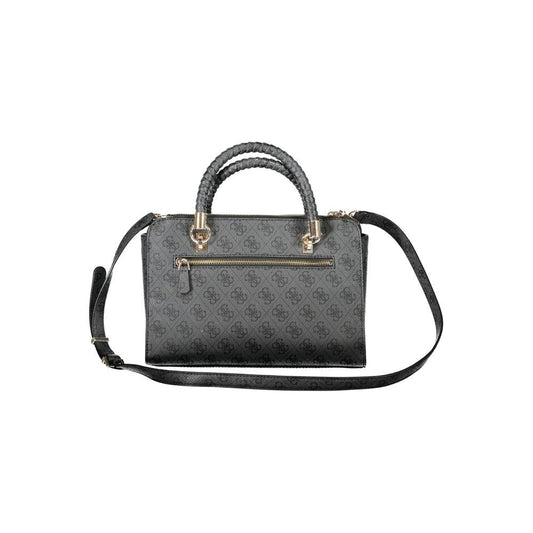 Guess Jeans Black Polyethylene Women Handbag Guess Jeans Dim Gray