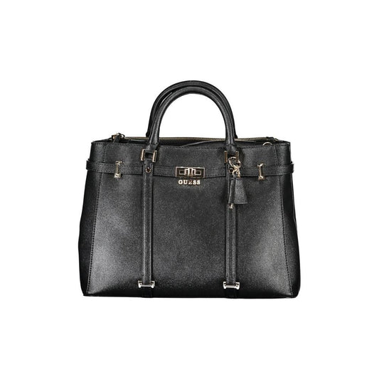 Guess Jeans Black Polyethylene Handbag Guess Jeans Dark Slate Gray
