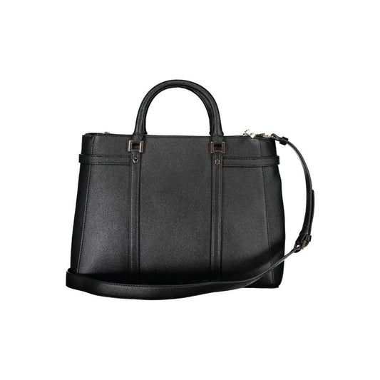 Guess Jeans Black Polyethylene Handbag Guess Jeans Dark Slate Gray