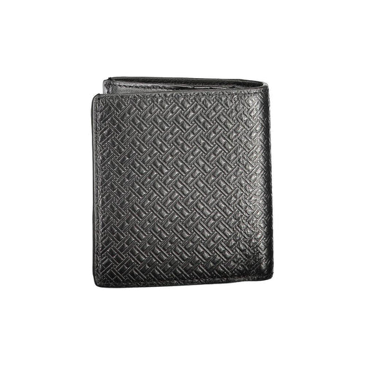 Tommy Hilfiger Black Leather Men Wallet Tommy Hilfiger Dark Slate Gray