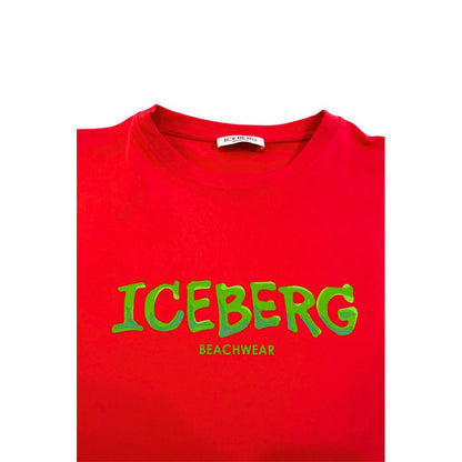 Iceberg Red Cotton Men T-Shirt Iceberg
