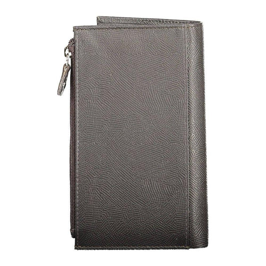 Sergio Tacchini Brown Leather Men Wallet Sergio Tacchini Dim Gray