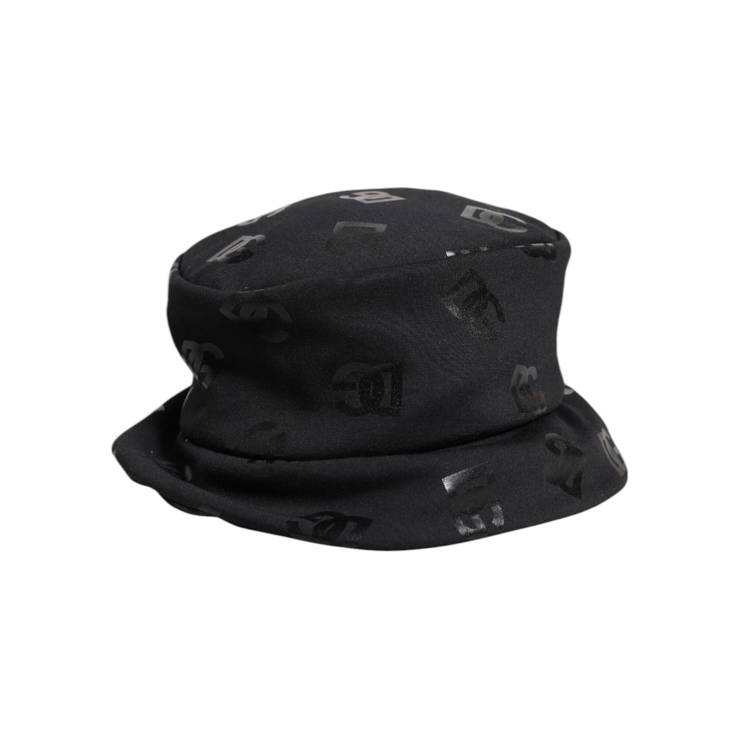 Dolce & Gabbana Black DG Monogram Polyester Jacquard Bucket Hat