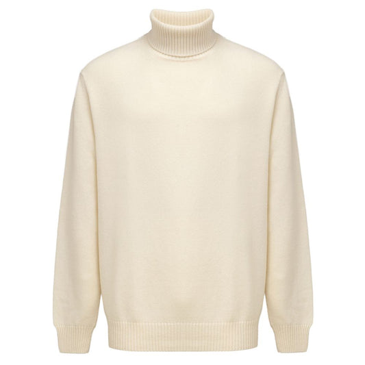Cruciani White Cashmere Turtleneck Cruciani