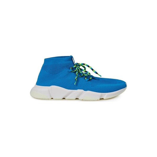 Balenciaga Blue Cotton Athletic Sneakers