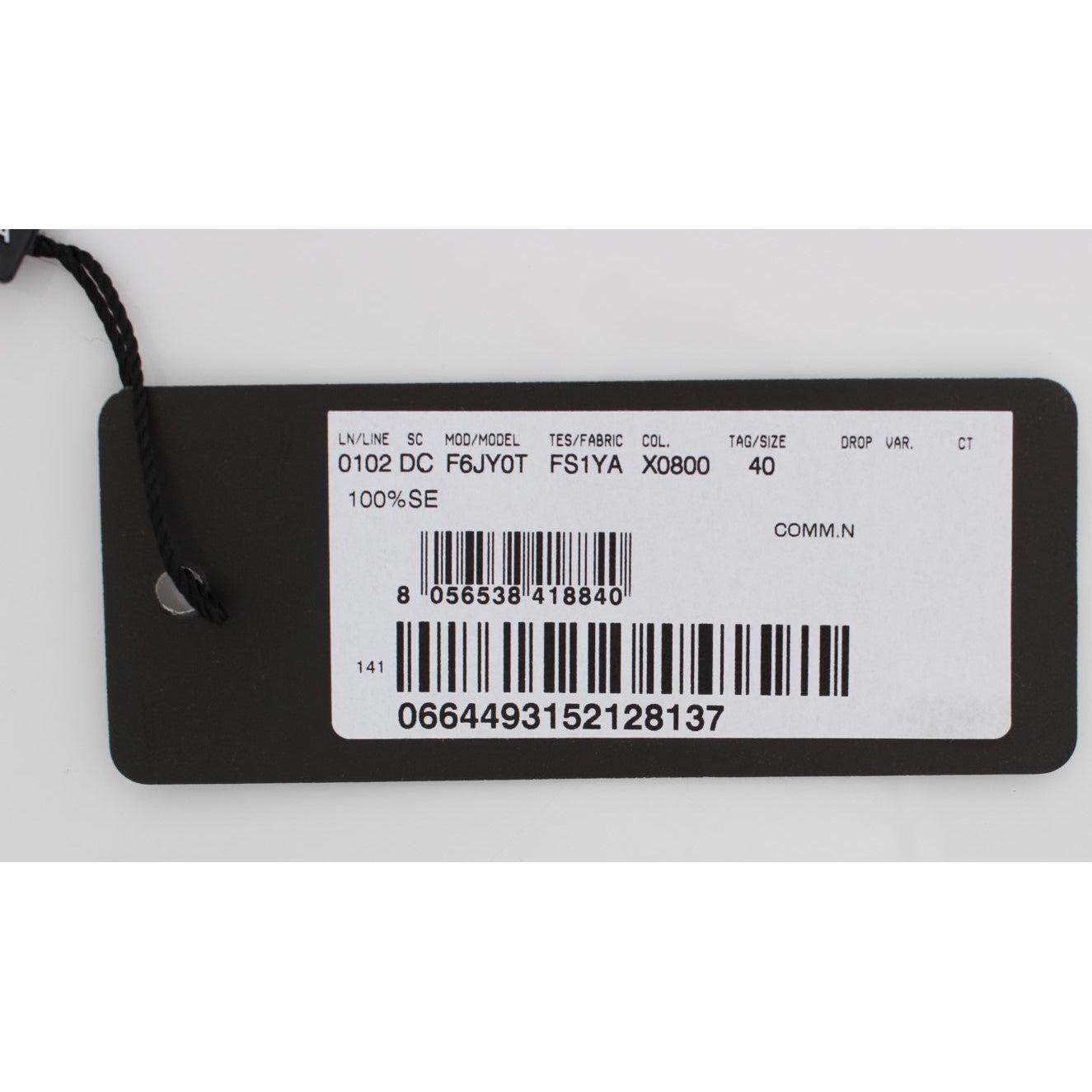 فستان ماكسي أنيق من الحرير والدانتيل من دولتشي آند غابانا