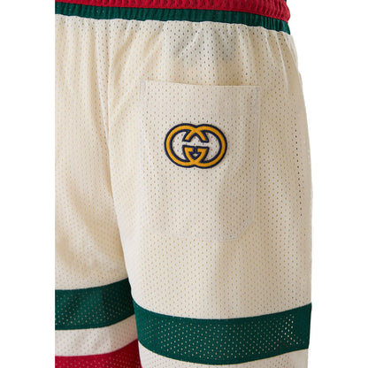 Gucci Cream polyester Logo Shorts Gucci